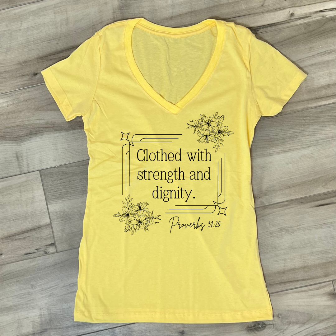 Proverbs 31:25 (Women's tshirt)