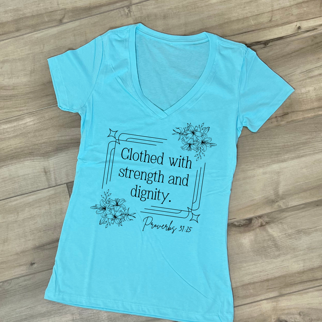 Proverbs 31:25 (Women's tshirt)