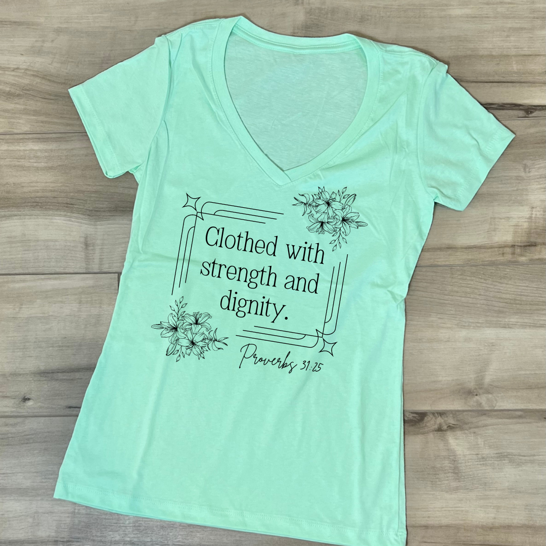 Proverbs 31:25 (Women's tshirt)